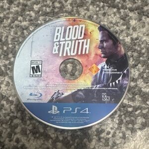Sony PS4 Blood & Truth Game Disc